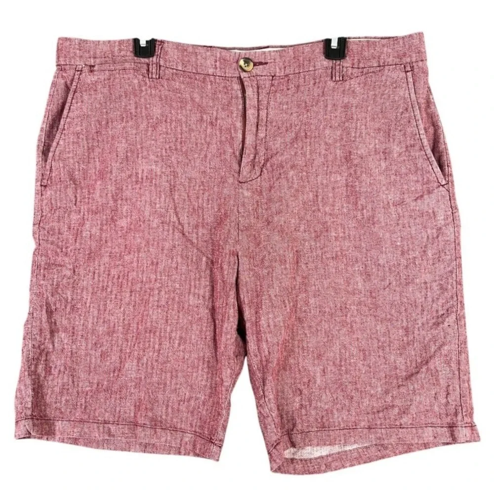 Old Navy Shorts Mens 38 Linen Slim Fit Chino Coastal Minimal Resort Classic‎